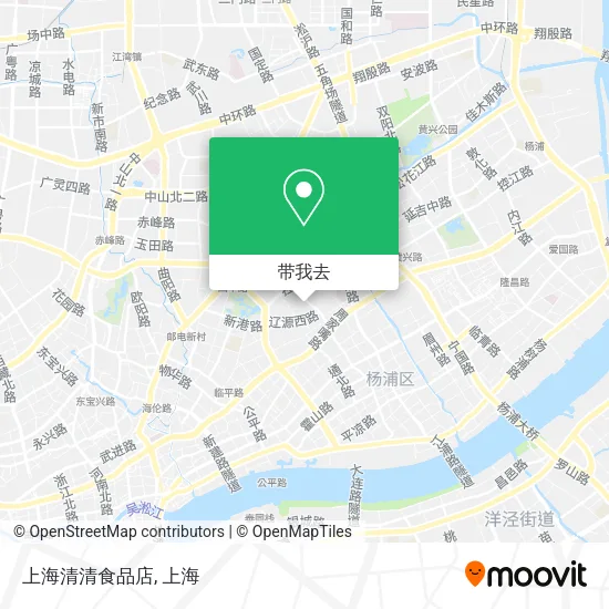上海清清食品店地图