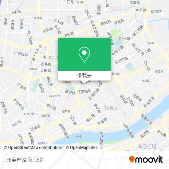 欣美理发店地图