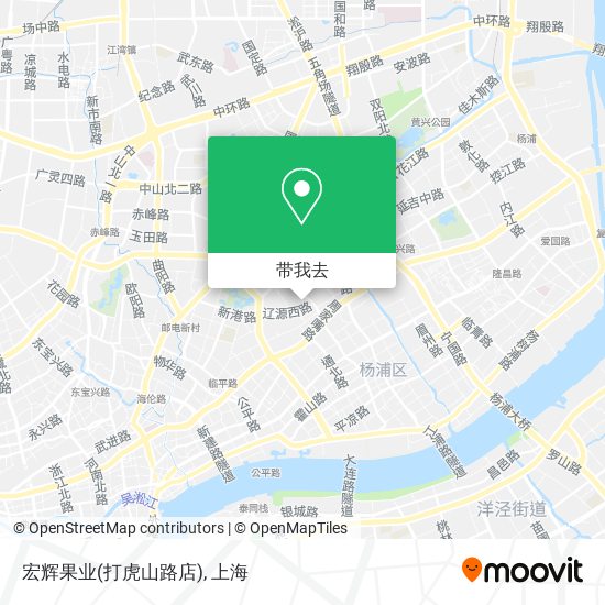 宏辉果业(打虎山路店)地图