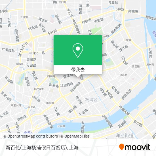 新百伦(上海杨浦假日百货店)地图