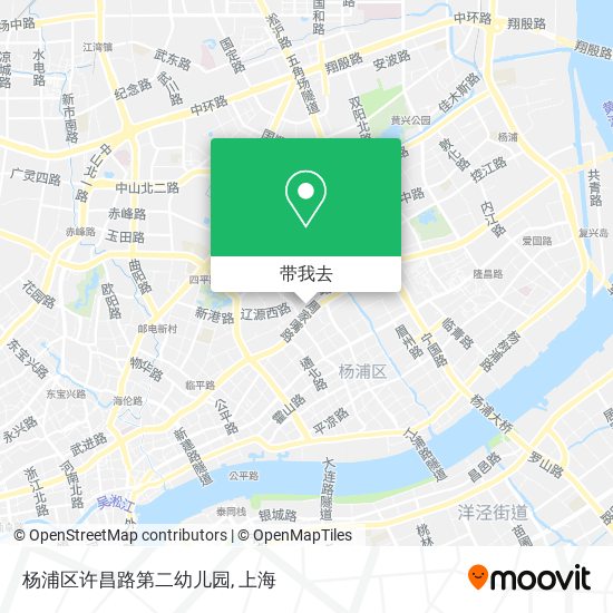 杨浦区许昌路第二幼儿园地图