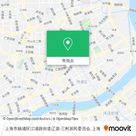 上海市杨浦区江浦路街道辽源-三村居民委员会地图