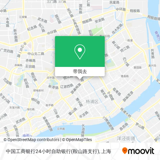 中国工商银行24小时自助银行(鞍山路支行)地图