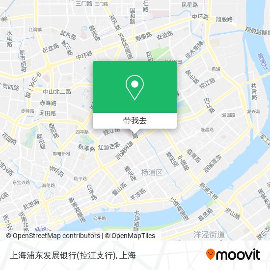 上海浦东发展银行(控江支行)地图