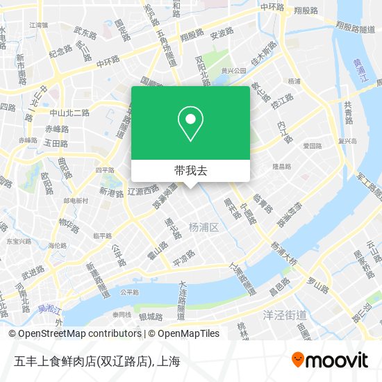 五丰上食鲜肉店(双辽路店)地图