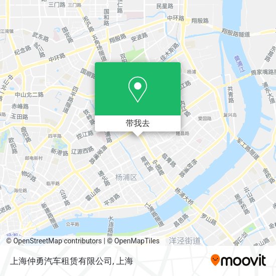 上海仲勇汽车租赁有限公司地图