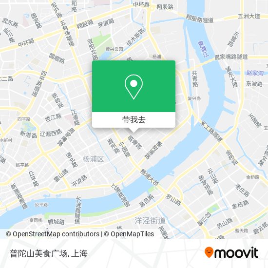 普陀山美食广场地图