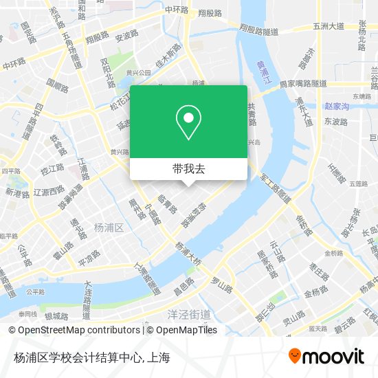 杨浦区学校会计结算中心地图