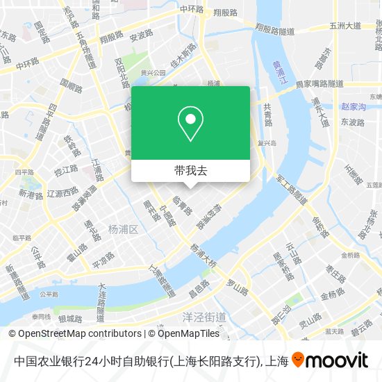 中国农业银行24小时自助银行(上海长阳路支行)地图