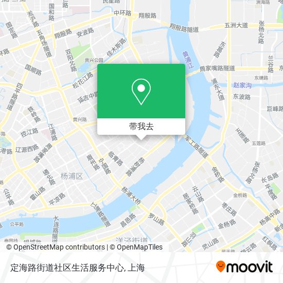 定海路街道社区生活服务中心地图