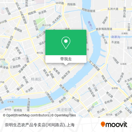 崇明生态农产品专卖店(河间路店)地图
