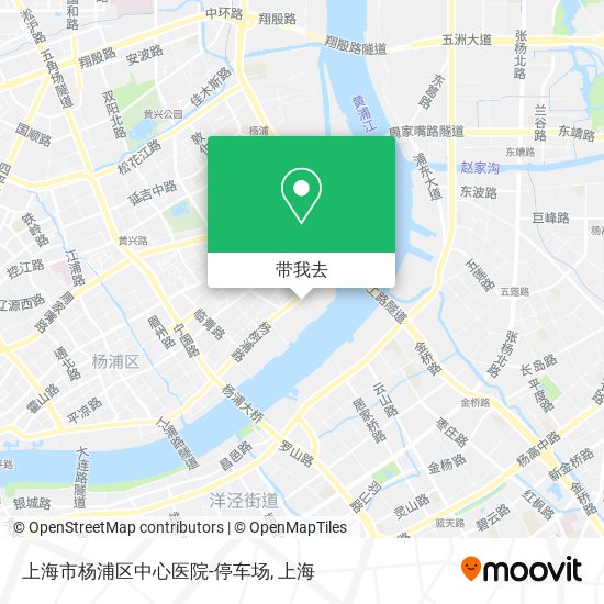 上海市杨浦区中心医院-停车场地图