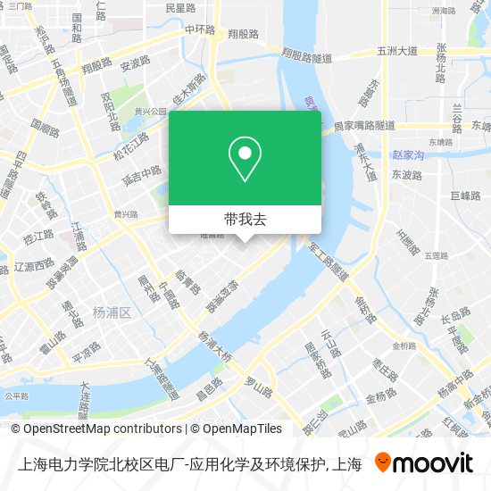 上海电力学院北校区电厂-应用化学及环境保护地图