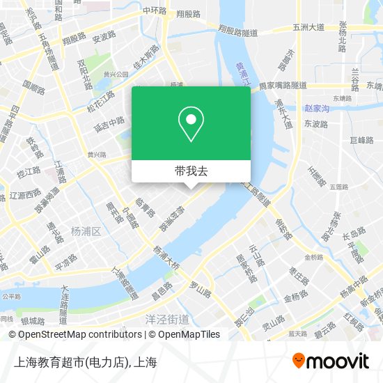 上海教育超市(电力店)地图