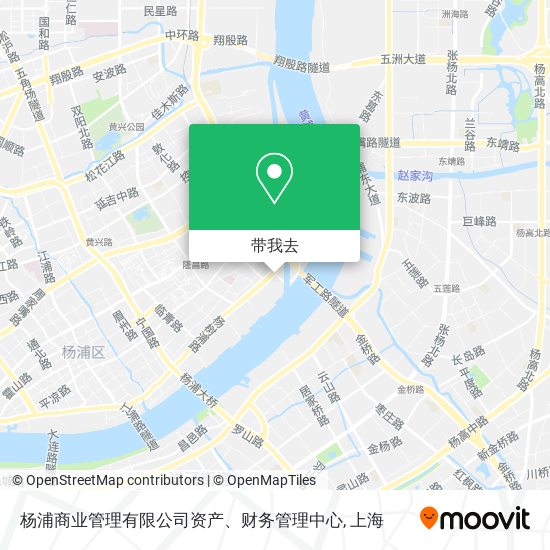 杨浦商业管理有限公司资产、财务管理中心地图