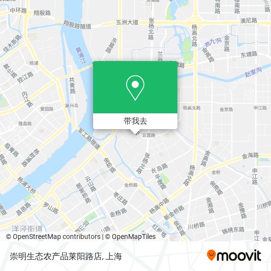 崇明生态农产品莱阳路店地图