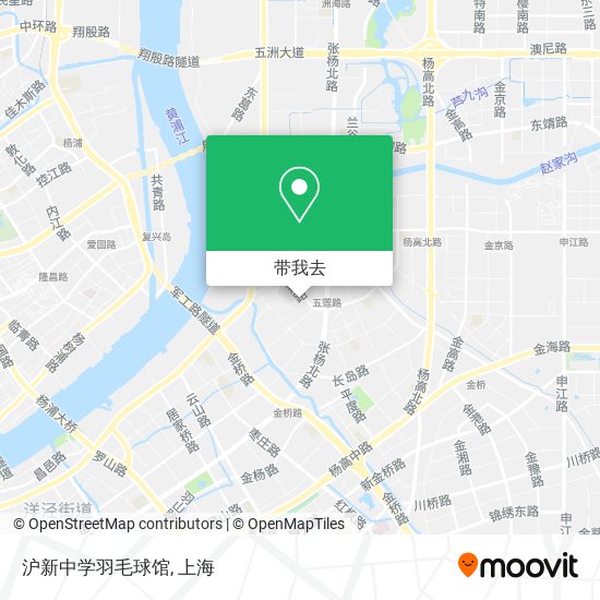 沪新中学羽毛球馆地图