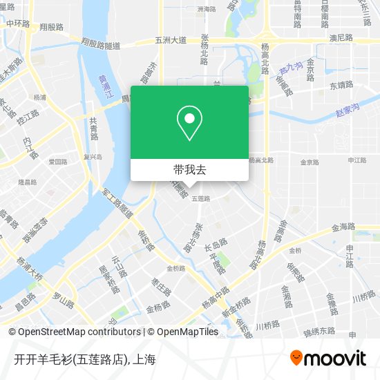 开开羊毛衫(五莲路店)地图