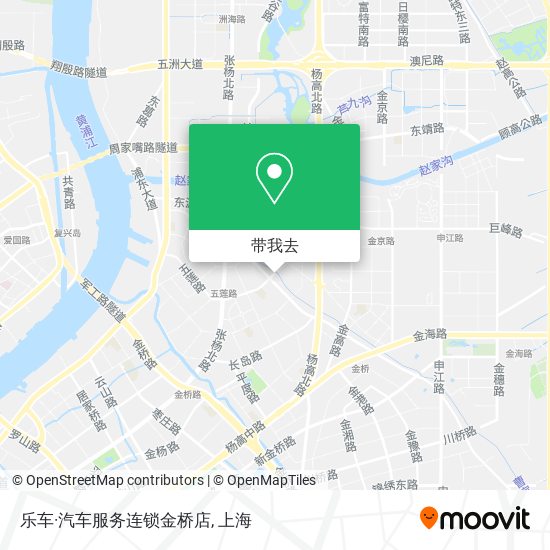 乐车·汽车服务连锁金桥店地图