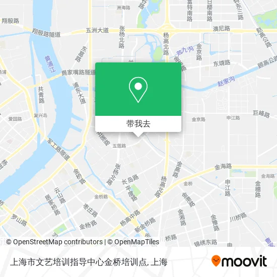 上海市文艺培训指导中心金桥培训点地图