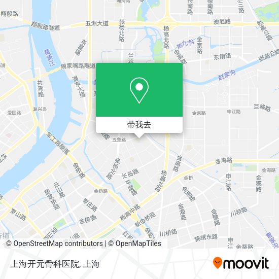 上海开元骨科医院地图