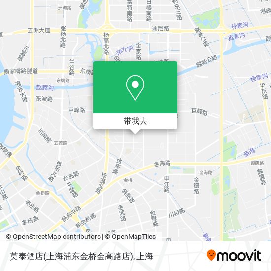 莫泰酒店(上海浦东金桥金高路店)地图