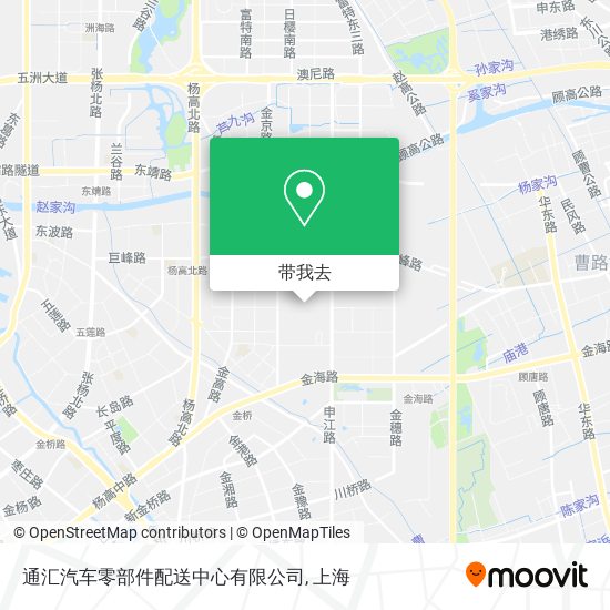 通汇汽车零部件配送中心有限公司地图