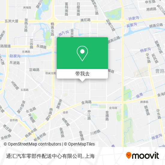 通汇汽车零部件配送中心有限公司地图