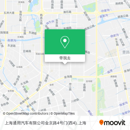 上海通用汽车有限公司金京路4号门(西4)地图