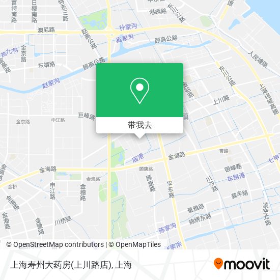 上海寿州大药房(上川路店)地图
