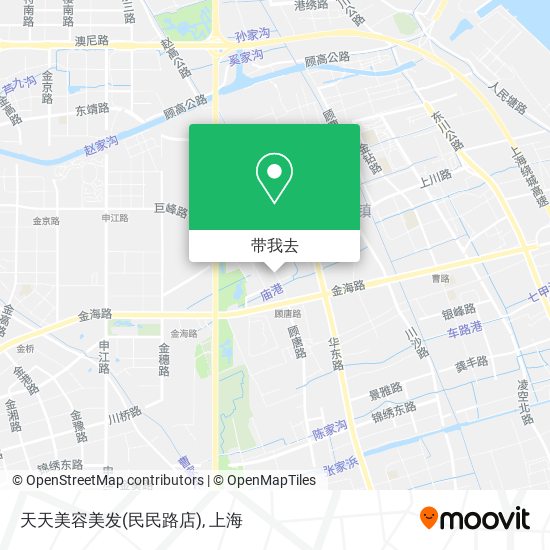 天天美容美发(民民路店)地图