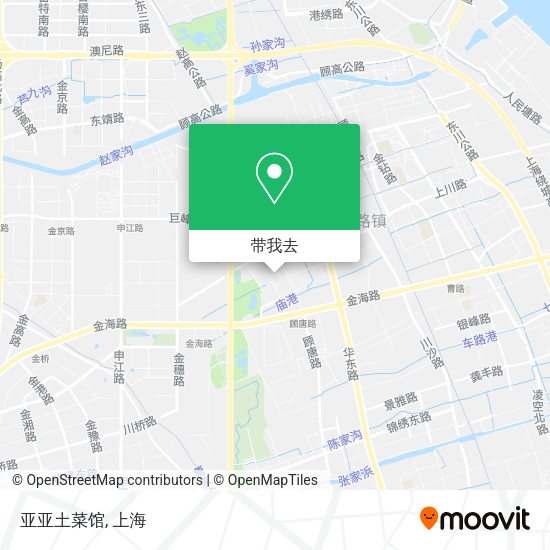 亚亚土菜馆地图