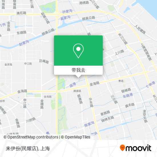 来伊份(民耀店)地图