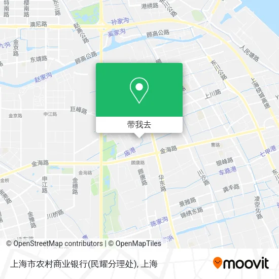 上海市农村商业银行(民耀分理处)地图