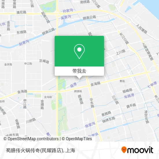 蜀膳传火锅传奇(民耀路店)地图