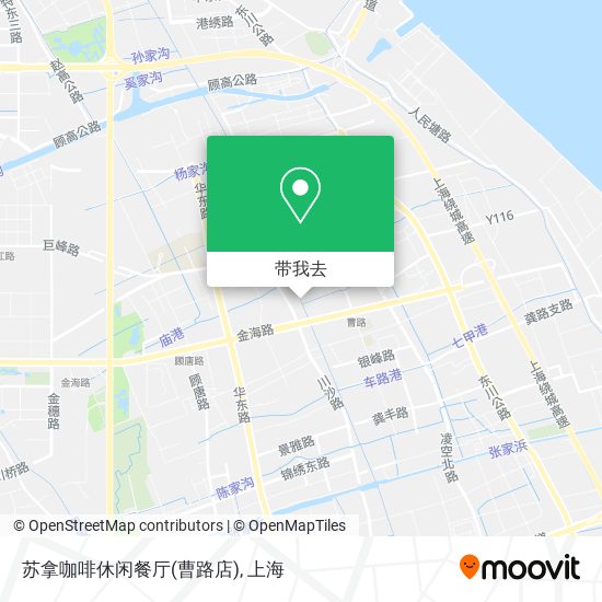苏拿咖啡休闲餐厅(曹路店)地图