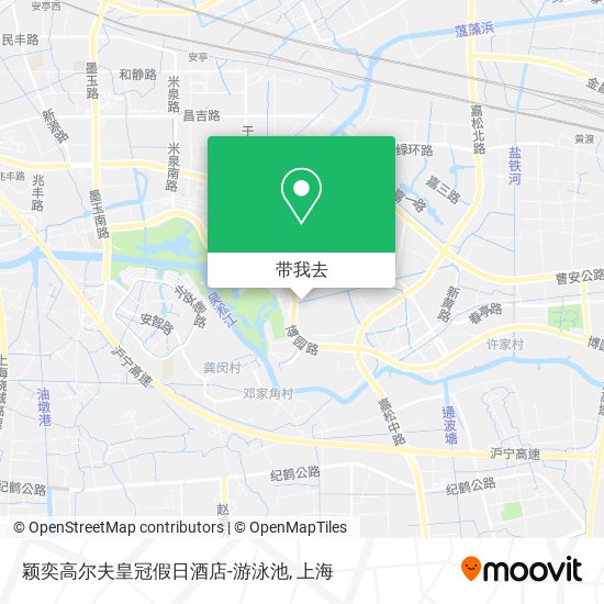 颖奕高尔夫皇冠假日酒店-游泳池地图