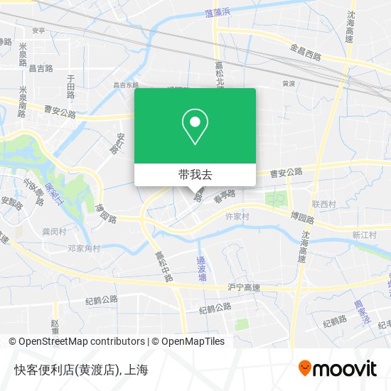 快客便利店(黄渡店)地图