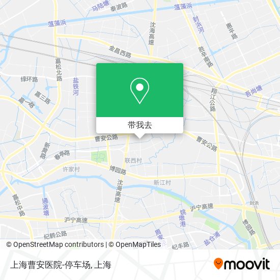 上海曹安医院-停车场地图