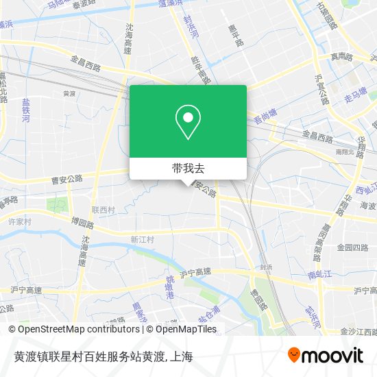 黄渡镇联星村百姓服务站黄渡地图