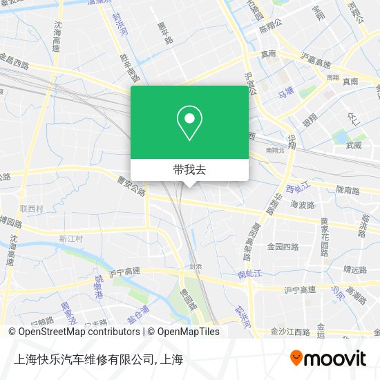 上海快乐汽车维修有限公司地图