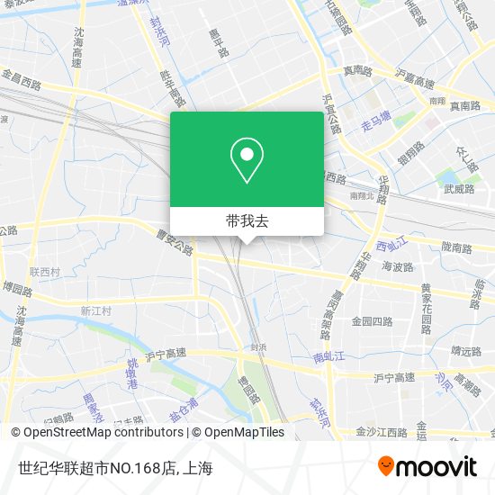 世纪华联超市NO.168店地图