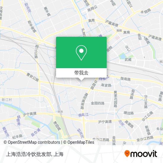 上海浩浩冷饮批发部地图