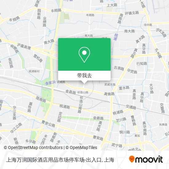 上海万润国际酒店用品市场停车场-出入口地图