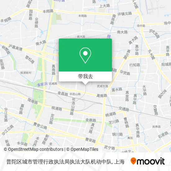 普陀区城市管理行政执法局执法大队机动中队地图