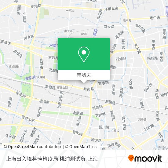 上海出入境检验检疫局-桃浦测试所地图