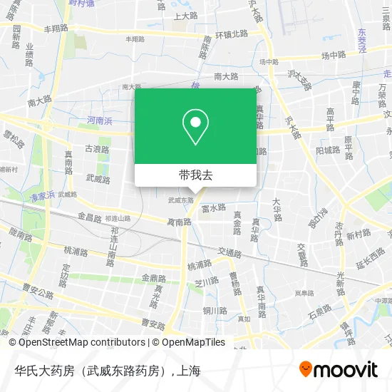 华氏大药房（武威东路药房）地图