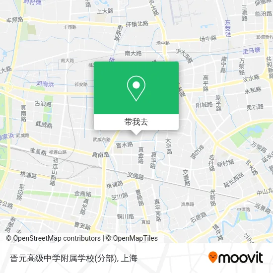 晋元高级中学附属学校(分部)地图