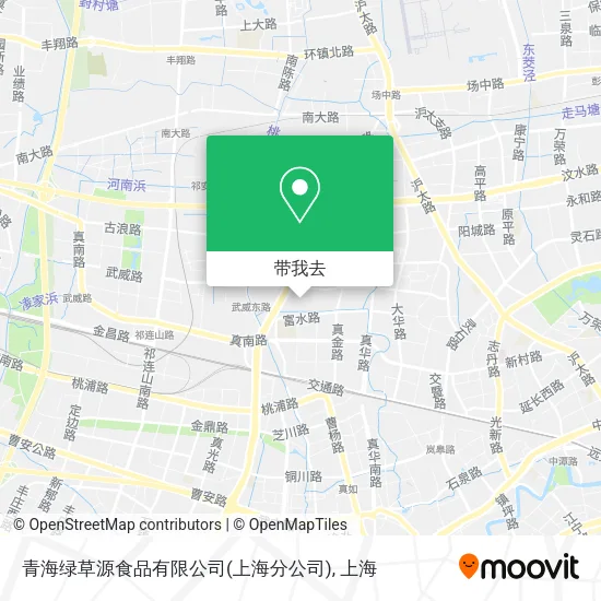 青海绿草源食品有限公司(上海分公司)地图