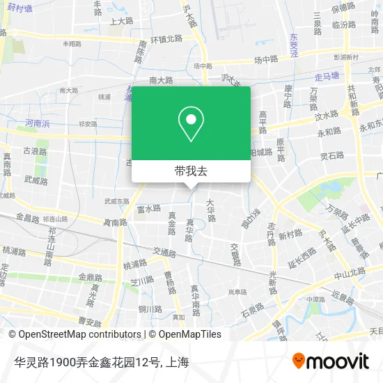 华灵路1900弄金鑫花园12号地图